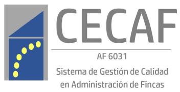 CECAF AF 6031 SISTEMA DE GESTION DE CALIDAD EN ADMINISTRACION DE FINCAS