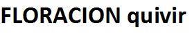 FLORACION quivir