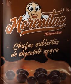 Morenitas by Mercader chufas cubiertas de chocolate negro