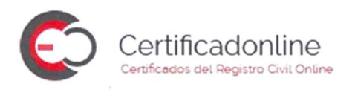CERTIFICADONLINE CERTIFICADOS DEL REGISTRO CIVIL ONLINE