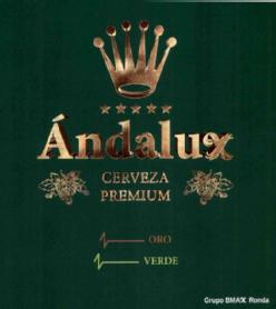 ANDALUX CERVEZA PREMIUM ORO VERDE GRUPO BMAX RONDA