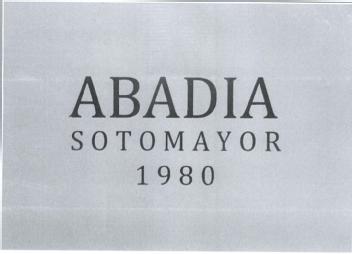 ABADIA SOTOMAYOR 1980