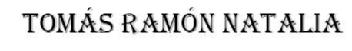 TOMÁS RAMÓN NATALIA