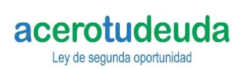 ACEROTUDEUDA LEY DE SEGUNDA OPORTUNIDAD
