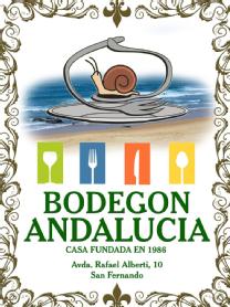 BODEGON ANDALUCIA CASA FUNDADA EN 1986 Avda RAFAEL ALBERTI 10 SAN FERNANDO