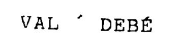VAL DEBE