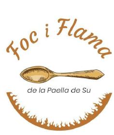 Foc i flama de la paella de Su