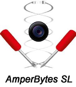 AmperBytes, destornilladores, cables con forma helicoidal y objetivo de cámara