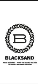 B BLACKSAND FIGHT GOODIES - FROM THE SEA TO THE MAT DESIGNED IN CANARY ISLANDS