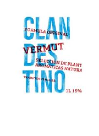 VERMUT CLANDESTINO producto artes formula original selección de plantaromáticas natura tradición familiar 1L 15%