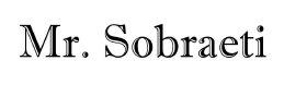 Mr. Sobraeti