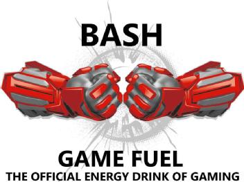 BASH GAME FUEL THE OFFICIAL ENERGY DRINK OF GAMING