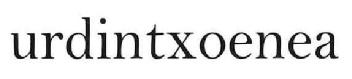 URDINTXOENEA