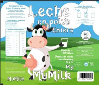 Tiene el nombre del producto (Leche en polvo)