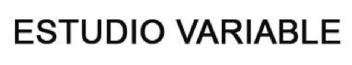 ESTUDIO VARIABLE