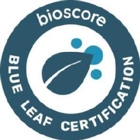 BIOSCORE BLUE LEAF CERTIFICATION