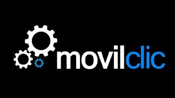 Contiene la palabra Movilclic en dos colores Blanco y Azul , también contiene unas pequeñas tuercas simulando un engranaje