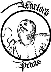 Ilustración de un espantapajaros con la cara cubierta, en un tramado de lineas dentro de un marco