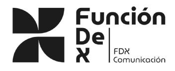 FUNCIÓN DE X FDX COMUNICACIÓN