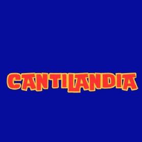 LETRAS ROJAS CON BORDE AMARILLO Y FONDO AZUL