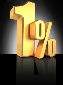1%