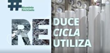 RE REDUCE RECICLA REUTILIZA ALUMINIO RECICLADO