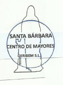 SANTA BÁRBARA CENTRO DE MAYORES GERIBEM, S.L