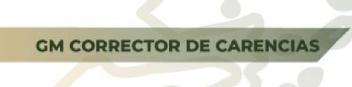 GM CORRECTOR DE CARENCIAS