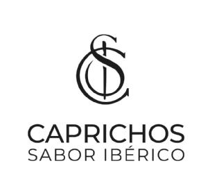 Contiene las iniciales del nombre comercial y la I tiene forma de cuchillo jamonero, además se incorpora el propio nombre comercial, CAPRICHOS SABOR IBÉRICO