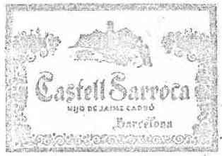 CASTELL SARROCA HIJO DE JAIME CARBO BARCELONA