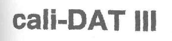 CALI-DAT III