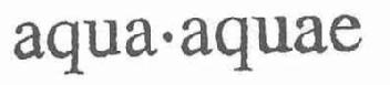 AGUA·AQUAE