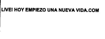 Imagen de LIVE! HOY EMPIEZO UNA NUEVA VIDA.COM
