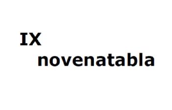 Imagen de IX NOVENATABLA