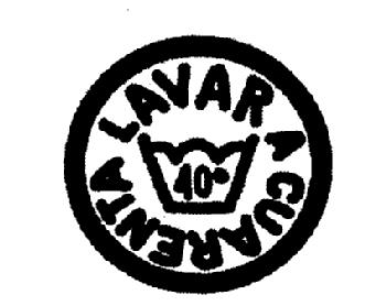 Imagen de LAVAR A CUARENTA 40
