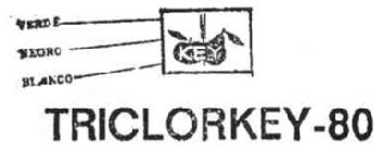 Imagen de KEY TRICLORKEY 80