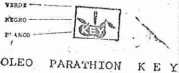 Imagen de KEY OLEO PARATHION KEY