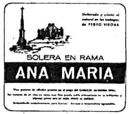 Imagen de SOLERA EN RAMA ANA MARIA