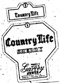 Imagen de COUNTRY LIFE SHERRY GARBEY JEREZ BODEGAS DE SAN PATRICIO JEREZ DE LA FRONTERA (ESPAÑA)