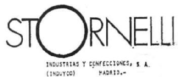 Imagen de STORNELLI INDUSTRIAS Y CONFECCIONES, S.A.(INDUYCO) MADRID.-