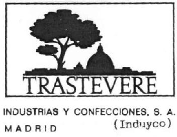 Imagen de TRASTEVERE INDUSTRIAS Y CONFECCIONES, S.A. (INDUYCO) MADRID
