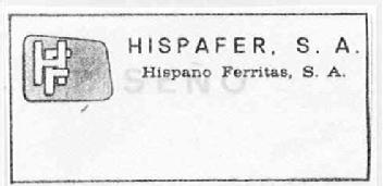 Imagen de HF HISPAFER HISPANO FERRITAS, S.A