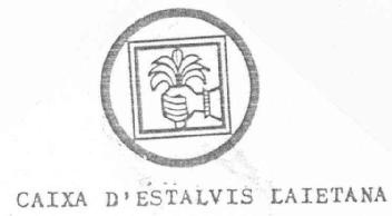 Imagen de CAIXA D\'ESTALVIS LAIETANA