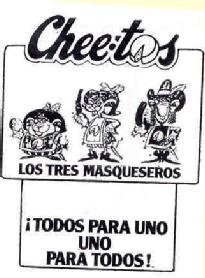 Imagen de CHEETOS LOS TRES MASQUESEROS TODOS PARA UNO UNO PARA TODOS