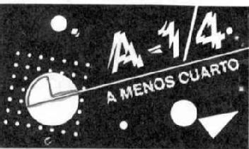 Imagen de A-1/4 A MENOS CUARTO