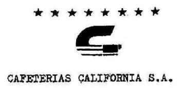 Imagen de C CAFETERIAS CALIFORNIA, S.A