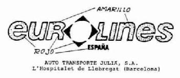 Imagen de EUROLINES AUTO TRANSPORTE JULIA, S.A. L\'HOSPITALET DE LLOBREGAT (BARCELONA)