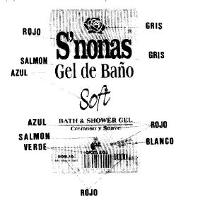 Imagen de S\'NONAS GEL DE BAÑO SOFT BATH & SHOWER GEL