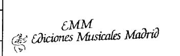 Imagen de EMM EDICIONES MUSICALES MADRID