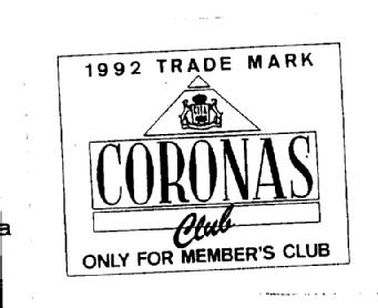 Imagen de 1992 TRADE MARK CITA CORONAS CLUB ONLY FOR MEMBER\'S CLUB